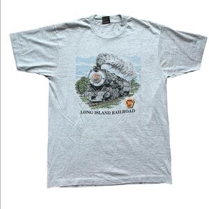 Vintage Best Fruit of the Loom Long Island Railroad Graphic Tee Single Stitch